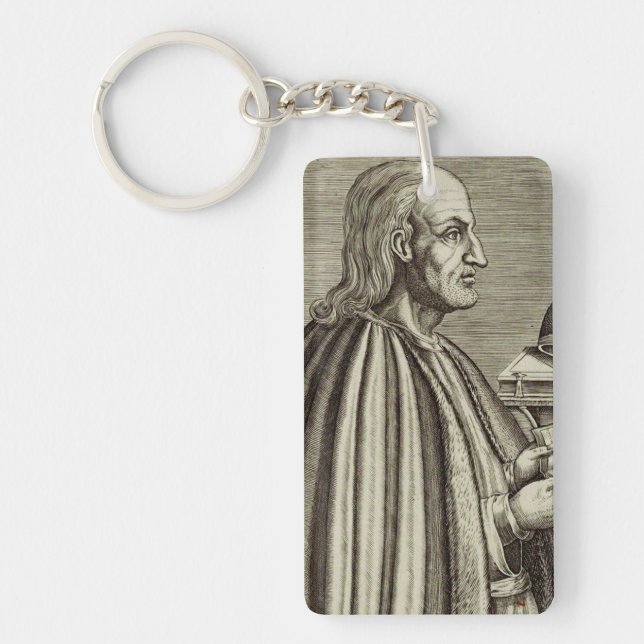 Saint Anselm of Canterbury Doctor of the Church Key Ring (Front)