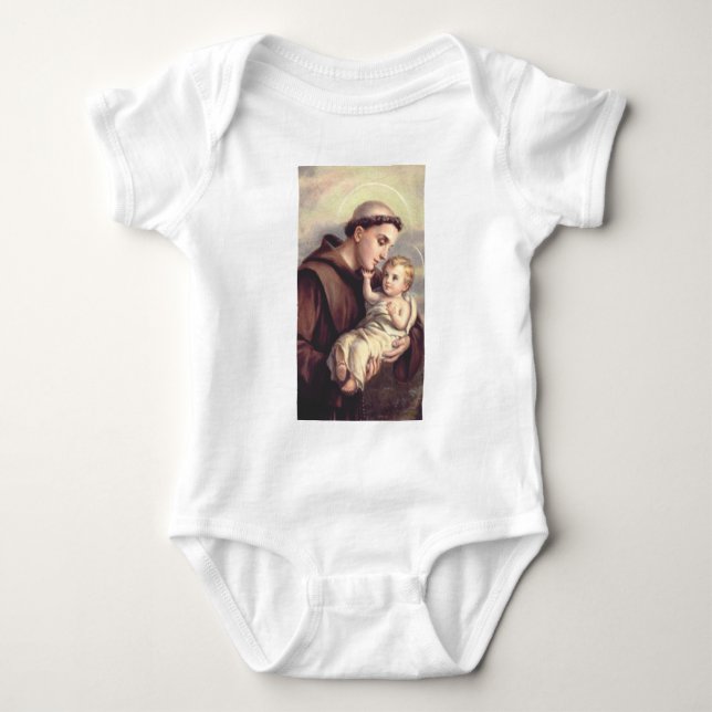 Saint Anthony of Padua Baby Bodysuit (Front)