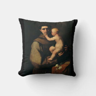 Saint Anthony of Padua by Luca Giordano Cushion