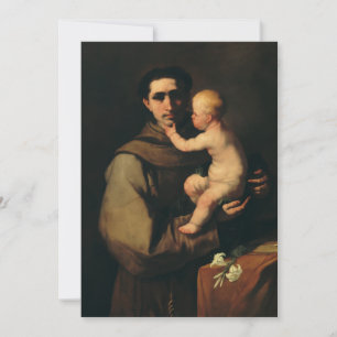 Saint Anthony of Padua by Luca Giordano Thank You Card