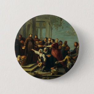 Saint Anthony of Padua by Willem van Herp 6 Cm Round Badge