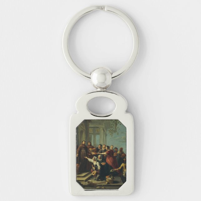 Saint Anthony of Padua by Willem van Herp Key Ring (Front)