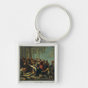 Saint Anthony of Padua by Willem van Herp Key Ring