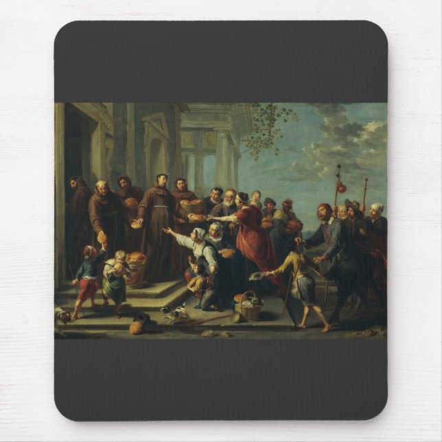 Saint Anthony of Padua by Willem van Herp Mouse Pad (Front)