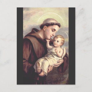 Saint Anthony of Padua Catholic Priest Postcard