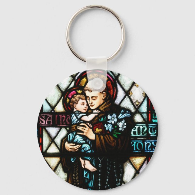 Saint Anthony of Padua Holding a Child Key Ring (Front)
