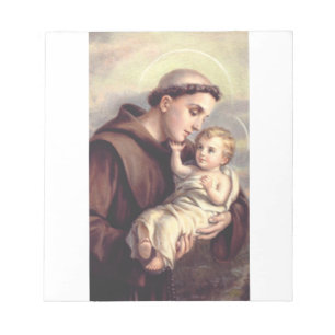 Saint Anthony of Padua Notepad