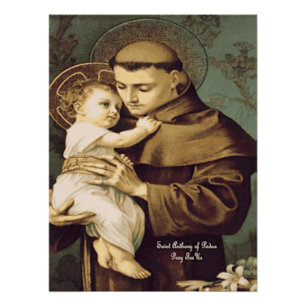 Saint Anthony of Padua Poster