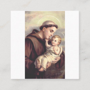 Saint Anthony of Padua Square Business Card