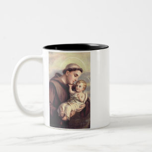 Saint Anthony of Padua Two-Tone Coffee Mug