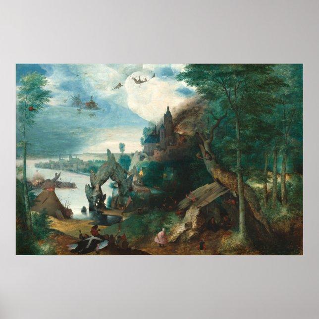 Saint Anthony - Pieter Bruegel Fine Art Poster (Front)
