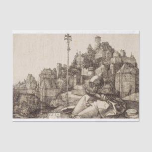 Saint Anthony Reading by Albrecht Durer Tissue Paper