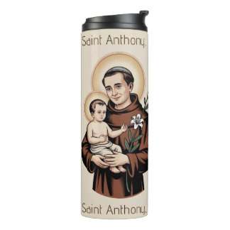 Saint Anthony, the matchmaker saint Thermal Tumbler