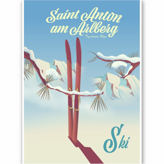 Saint Anton am Arlberg, Tyrolean Alps, Austria Ski (Front)