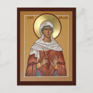 Saint Apollonia Prayer Card