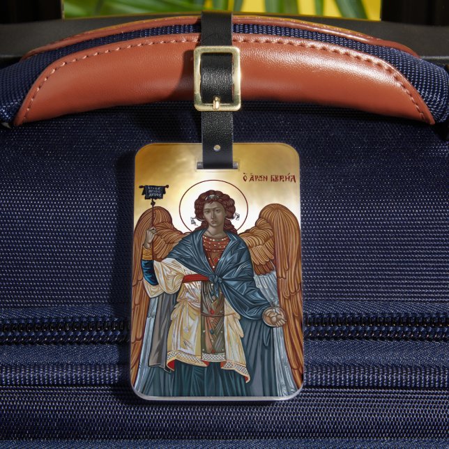 Saint Archangel Gabriel Luggage Tag (Front Insitu 2)