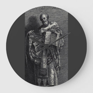 Saint Athanasius of Alexandria Graphic Art Large Clock