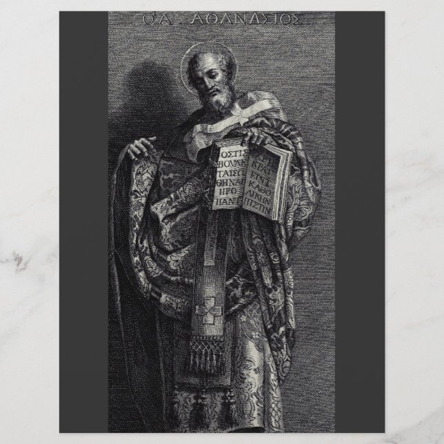 Saint Athanasius of Alexandria Pope and Patriarch Flyer (Front)