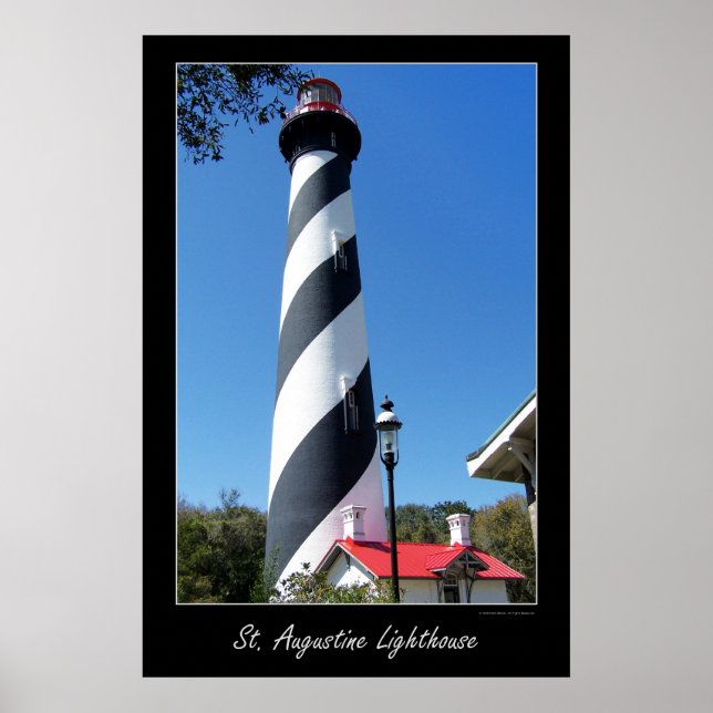Saint Augustin Florida Lighthouse Poster (Front)