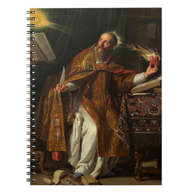 Saint Augustine, 1645 by Philippe de Champaigne Notebook (Front)