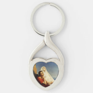 Saint Augustine and Saint Monica Key Ring