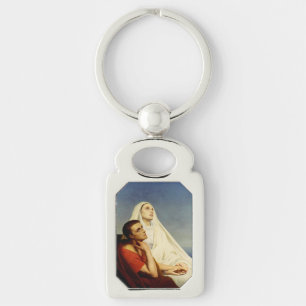 Saint Augustine and Saint Monica Key Ring
