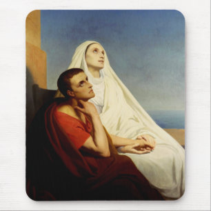 Saint Augustine and Saint Monica Mouse Pad