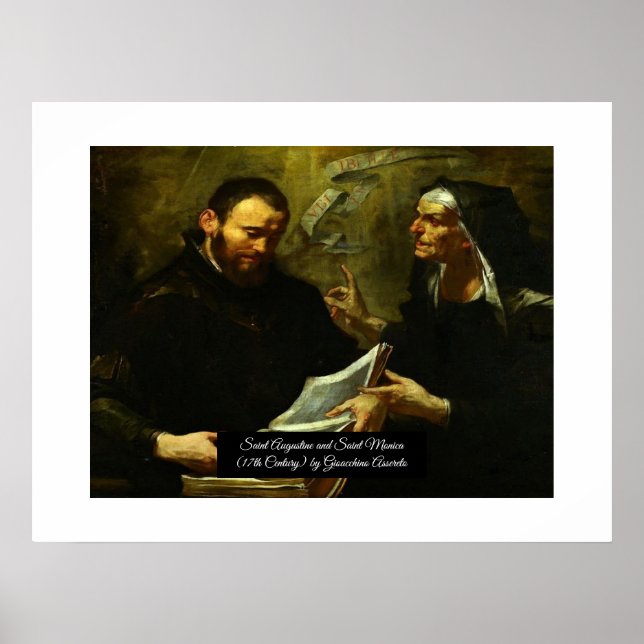 Saint Augustine and Saint Monica Poster (Front)