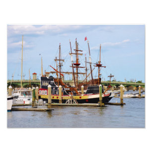 Saint Augustine  Florida Pirate Ship Photo Print