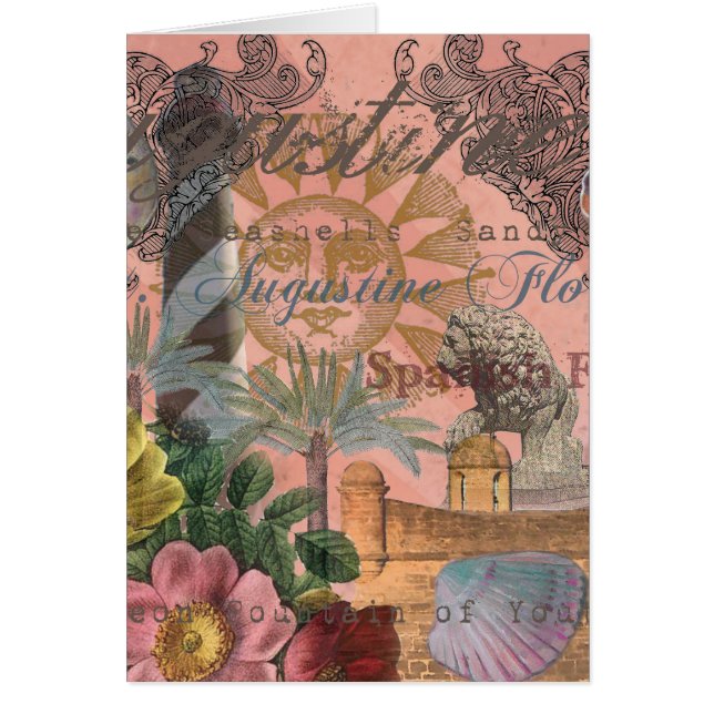 saint augustine florida travel antique art (Front)