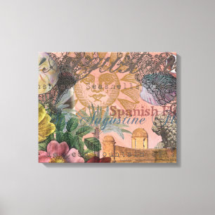 saint augustine florida travel antique art canvas print