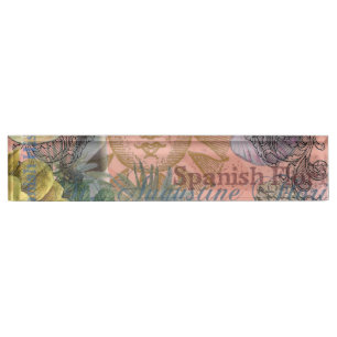 saint augustine florida travel antique art nameplate