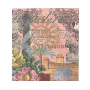 saint augustine florida travel antique art notepad