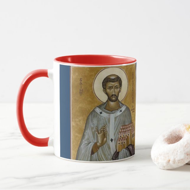 Saint Augustine of Canterbury Mug (With Donut)