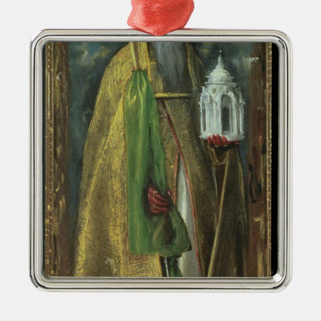 Saint Augustine of Hippo  1590 Metal Tree Decoration (Front)