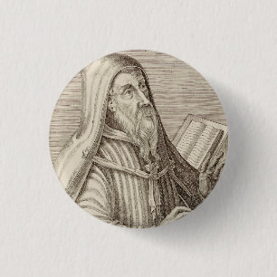 Saint Augustine of Hippo Doctor of the Church 3 Cm Round Badge