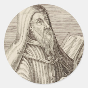 Saint Augustine of Hippo Doctor of the Church Classic Round Sticker