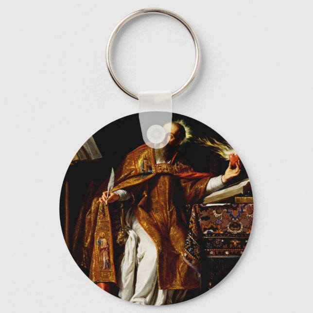 Saint Augustine of Hippo Key Ring (Front)