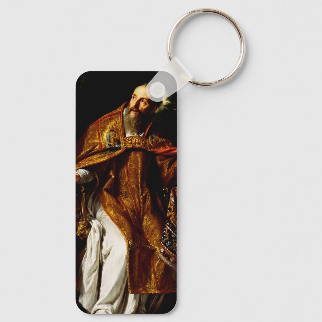 Saint Augustine of Hippo Key Ring (Back)