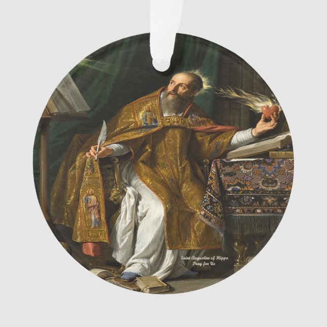 Saint Augustine of Hippo Ornament (Front)