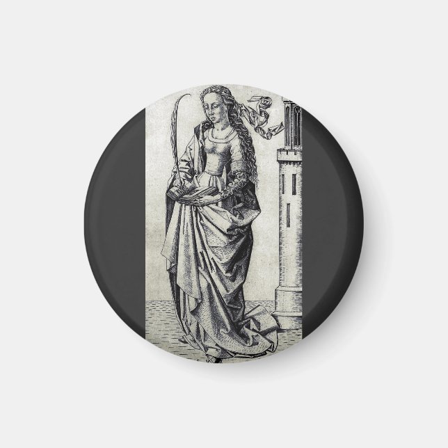 Saint Barbara and her tower Magnet (Front)