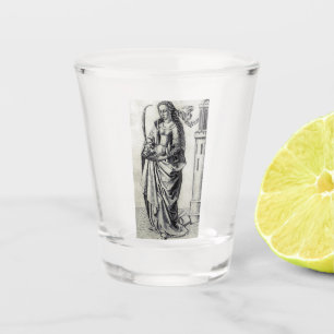 Saint Barbara and her tower Shot Glass