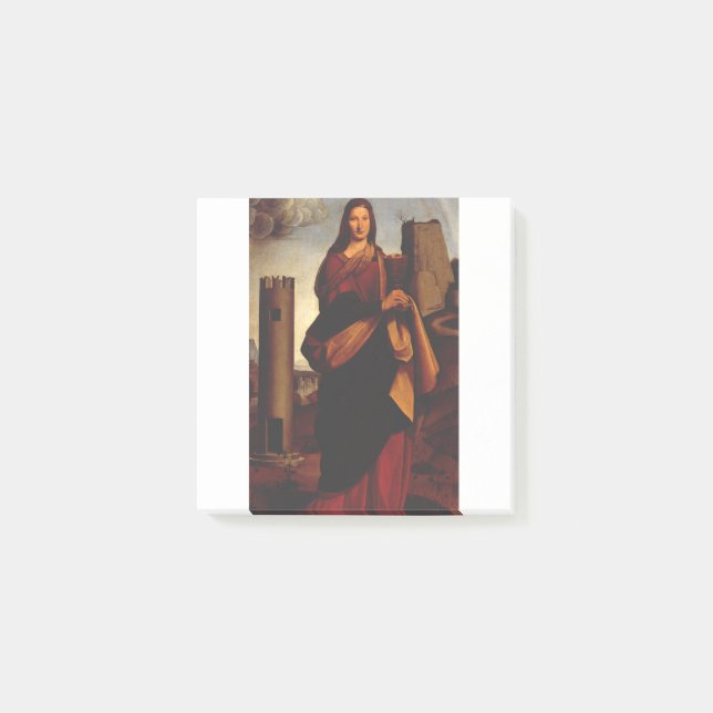 Saint Barbara by Giovanni Antonio Boltraffio Post-it Notes (Front)