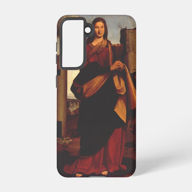 Saint Barbara by Giovanni Antonio Boltraffio Samsung Galaxy S21 Case (Back)