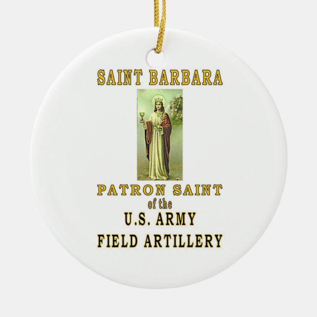 SAINT BARBARA CERAMIC ORNAMENT (Front)