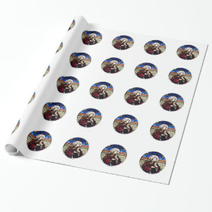 Saint Barbara Stained Glass Window Wrapping Paper