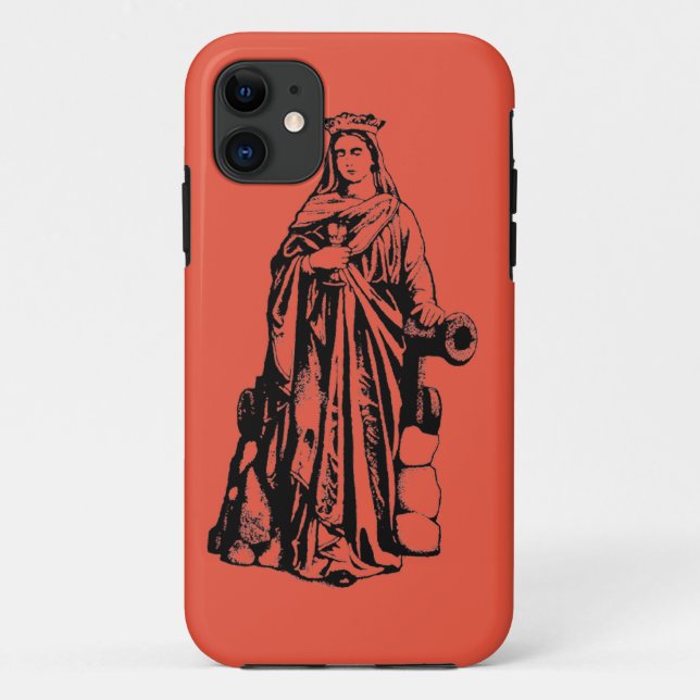 Saint Barbara the Great Martyr Sacred Graphic Art Case-Mate iPhone Case (Back)