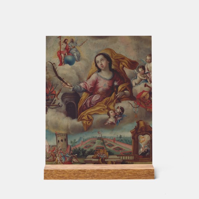 Saint Barbara Virgin and martyr Acrylic Sign (Front)