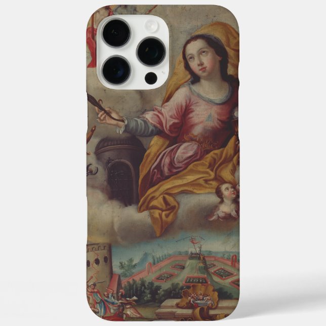 Saint Barbara Virgin and martyr Case-Mate iPhone Case (Back)