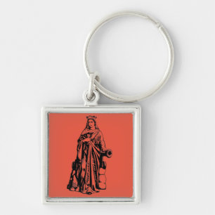 Saint Barbara Virgin and martyr Key Ring